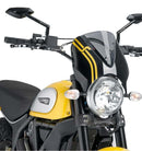 Retrovision Nose Fairing Black with Light Smoke Screen For Ducati Scrambler Classic 2015-Current