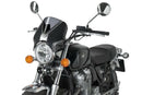 Retrovision Nose Fairing Black with Light Smoke Screen For Honda CB 1100 2013-2014