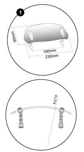 Screen Deflector (Clip On for OEM Screen) Clear For Aprilia Caponord 1200 2013-2016
