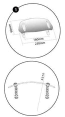Screen Deflector (Clip On for OEM Screen) Light Smoke For Aprilia Caponord 1200 2013-2016