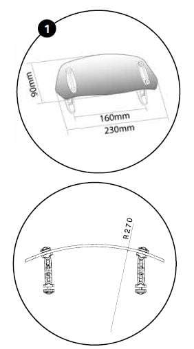 Screen Deflector (Clip On for OEM Screen) Light Smoke For Aprilia Caponord 1200 2013-2016