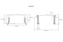 Screen Deflector (Clip On for Touring Screen) Dark Smoke |