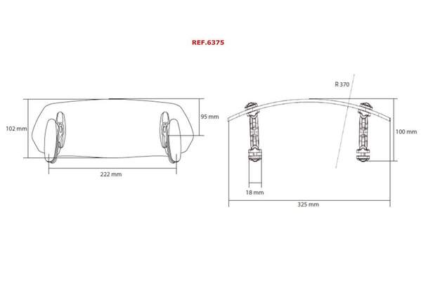 Screen Deflector (Clip On for Touring Screen) Light Smoke For Yamaha Tracer 900 2018-2020