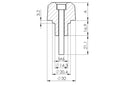 Short Bar Ends Silver Kawasaki Ninja 650 2017-2019