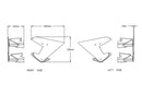 Side Downforce Spoilers Black For KTM 1290 Superduke R 2020-Current
