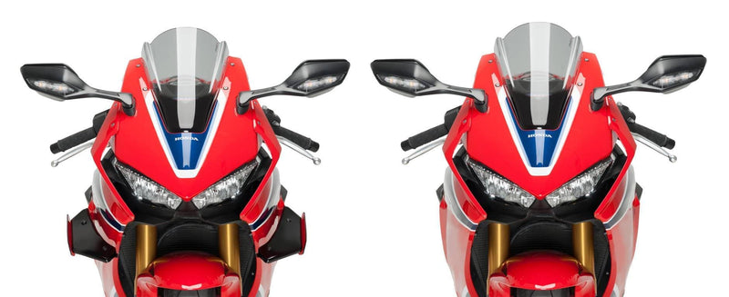 Side Downforce Spoilers Black / Black For Honda CBR 1000 RR 2017-2019