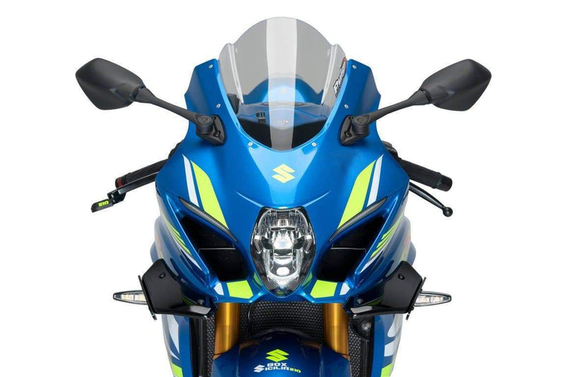 Side Downforce Spoilers Black / Black For Suzuki GSXR 1000 2017-Current