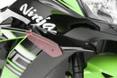 Side Downforce Spoilers Black / Red For Kawasaki ZX10-R 2011-Current