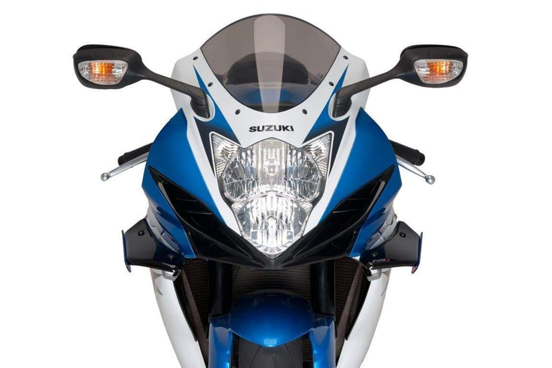 Side Downforce Spoilers Black / Red For Suzuki GSXR 600 2011-2016