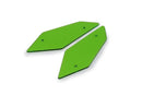 Side Downforce Spoilers Spares Green