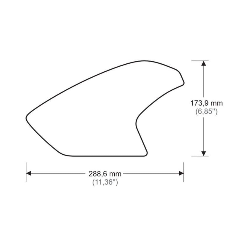 Onedesign Tank Grips Black For BMW R1200 GS 2013-2018