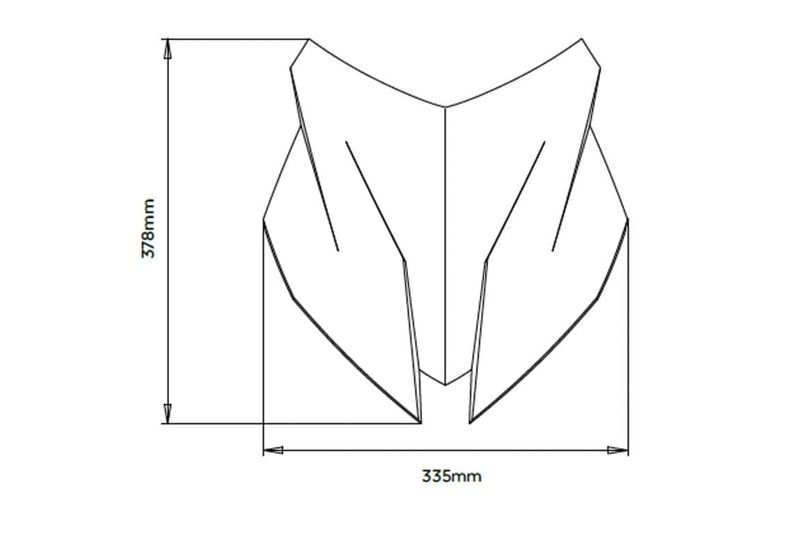 Sport Screen Black (Opaque) For BMW F900 XR 2020-Current