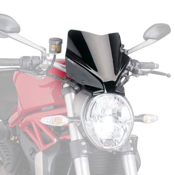 Sport Screen Black (Opaque) For Ducati Monster 1200 / S 2014-Current