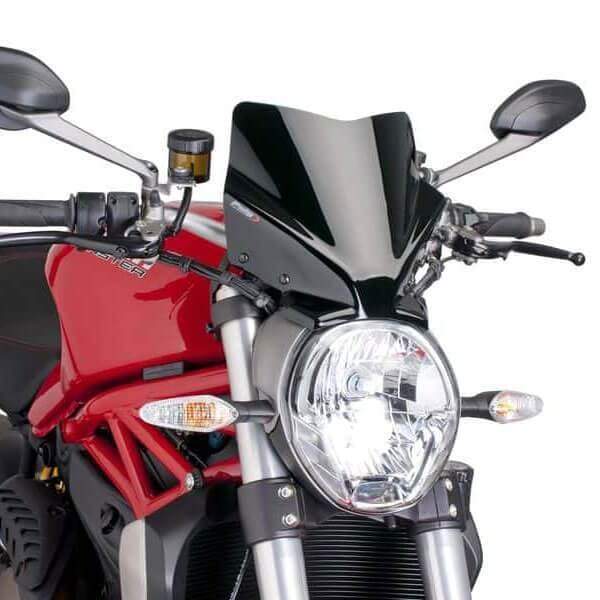 Sport Screen Black (Opaque) For Ducati Monster 1200 / S 2014-Current