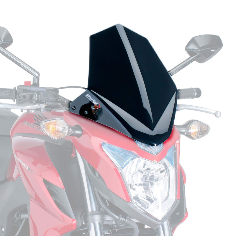 Sport Screen Black (Opaque) For Honda CB 500 F 2013-2015