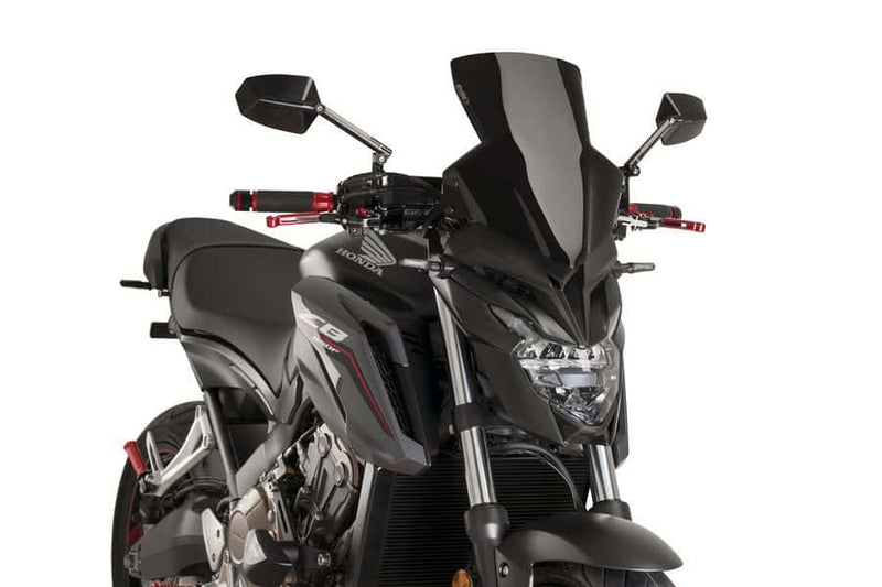 Sport Screen Black (Opaque) For Honda CB 650 F 2014-2020
