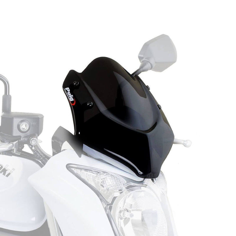 Sport Screen Black (Opaque) For Kawasaki ER-6N 2009-2011