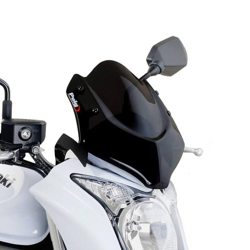 Sport Screen Black (Opaque) For Kawasaki ER-6N 2009-2011