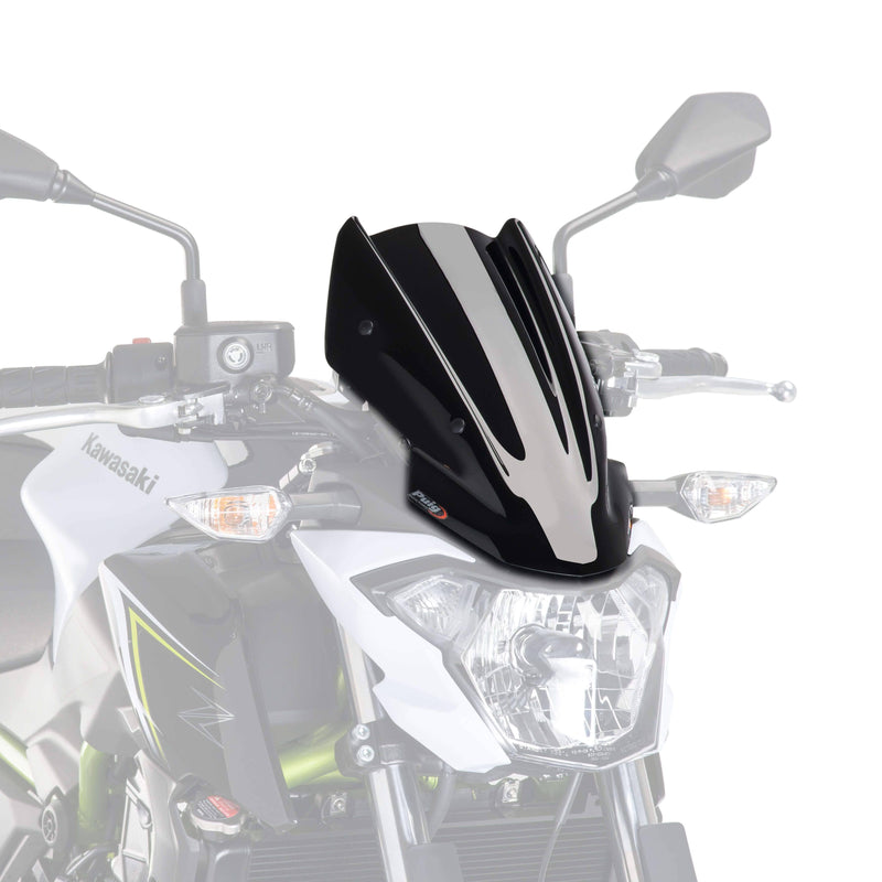 Sport Screen Black (Opaque) For Kawasaki Z 650 2017-2019