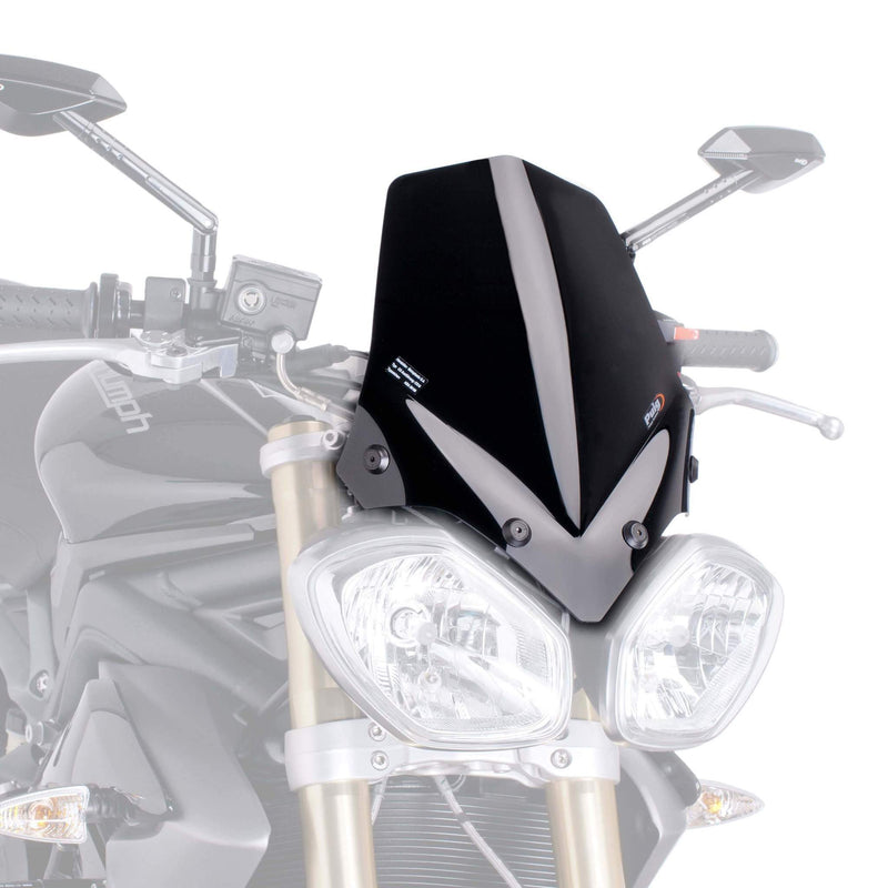 Sport Screen Black (Opaque) For Triumph Speed Triple 1050 2011-2015