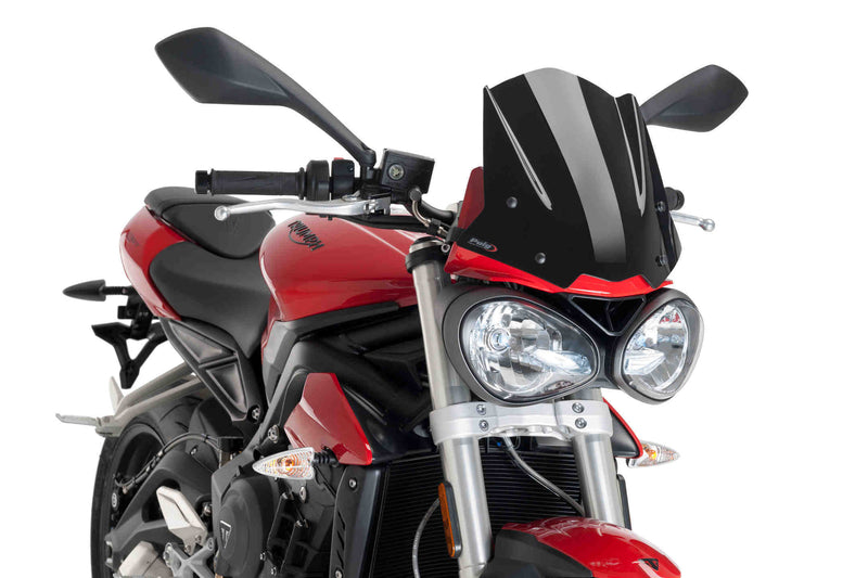Sport Screen Black (Opaque) For Triumph Street Triple 765 S 2017-2019