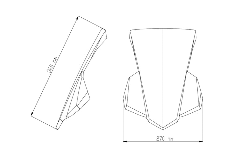 Sport Screen Light Smoke For Honda CB 650 F 2014-2020