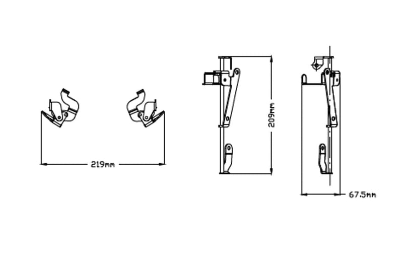 Support M.E.M. Manual Screen Adjustment System For Yamaha Tenere 700 2019-Current