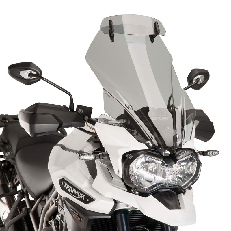 Touring Screen with Visor Light Smoke For Triumph Explorer 1200 XC / XCX / XRA / Low 2016-2017