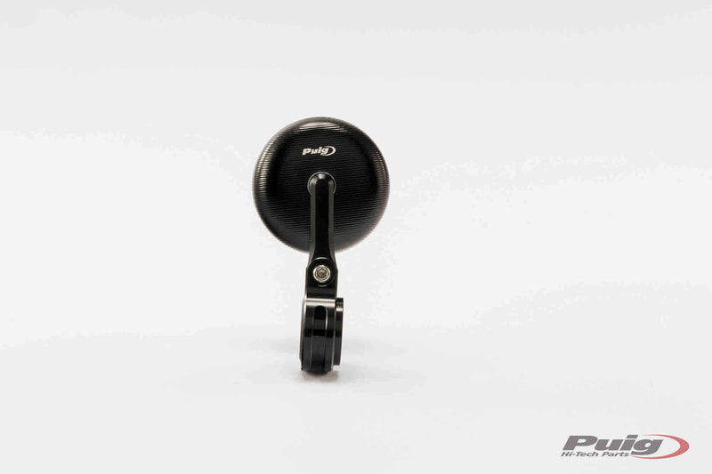 Tracker Bar End Mirror Black
