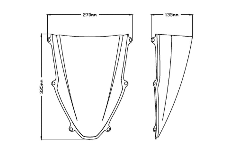 Z-Racing Screen Black (Opaque) For Honda CBR 1000 RR-R 2020-Current