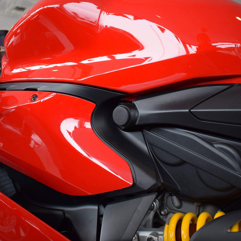 Frame End Caps Matt Black For Ducati 899 Panigale 2013-2015