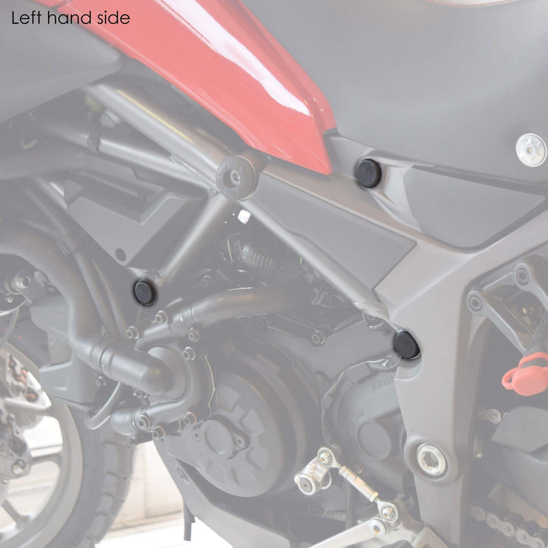 Frame End Caps Matt Black For Ducati Multistrada 1200 Enduro 2015-2020