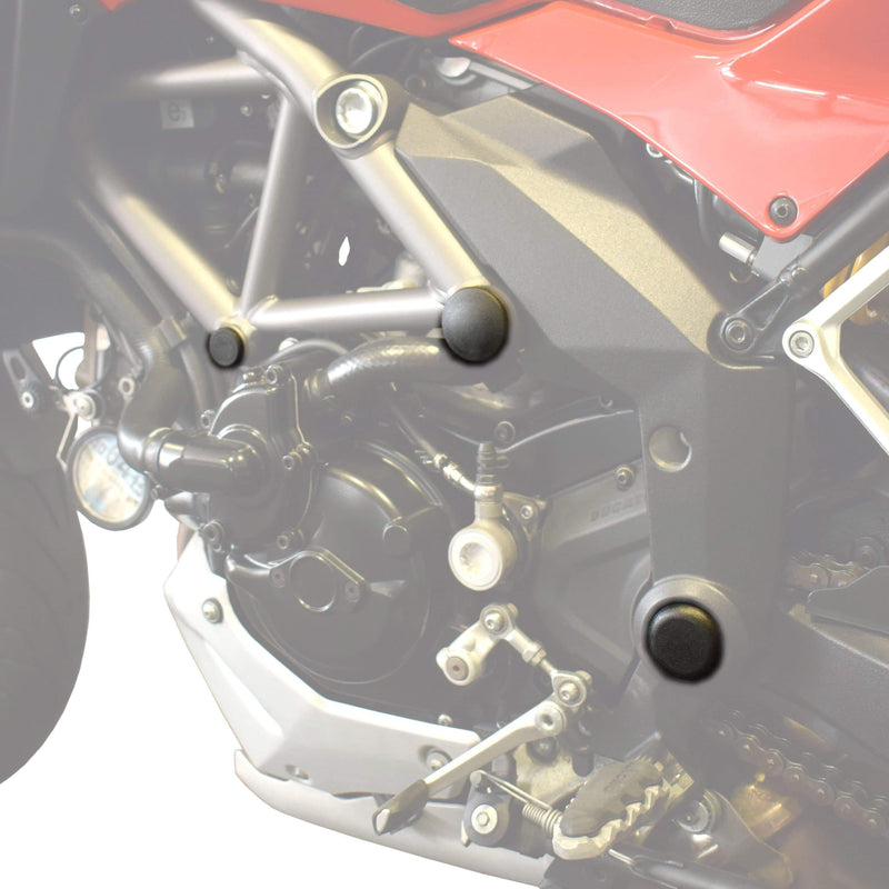 Frame End Caps Matt Black For Ducati Multistrada 1200/S 2010-2014