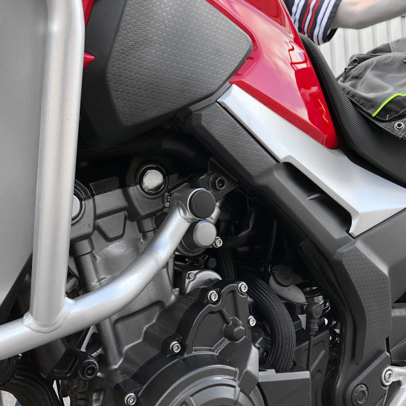 Frame End Caps Matt Black For Honda CB 500 X 2019-Current