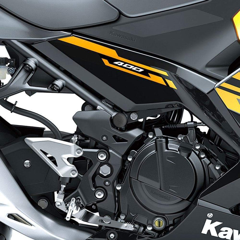 Frame End Caps Matt Black For Kawasaki Ninja 400 2018-Current