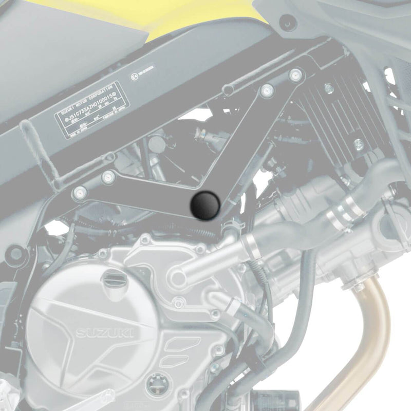 Frame End Caps Matt Black For Suzuki DL 650 V-Strom 2012-Current