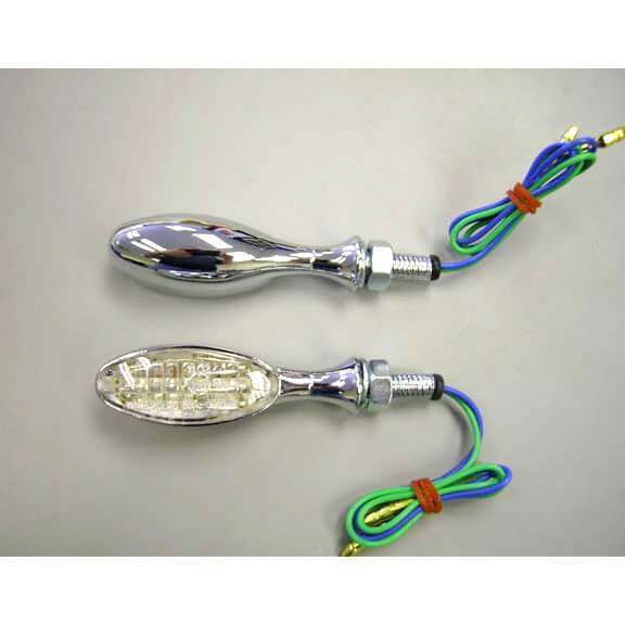 LED Indicators - Pair Chrome