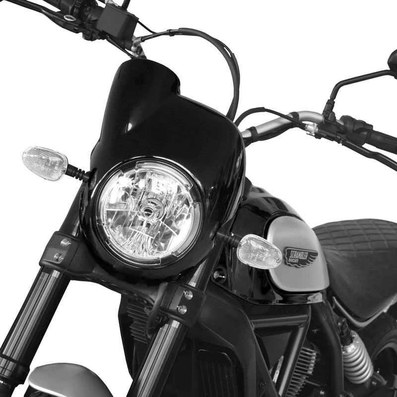 Nose Fairing Gloss Black For Ducati Scrambler Cafe Racer 2015-Current