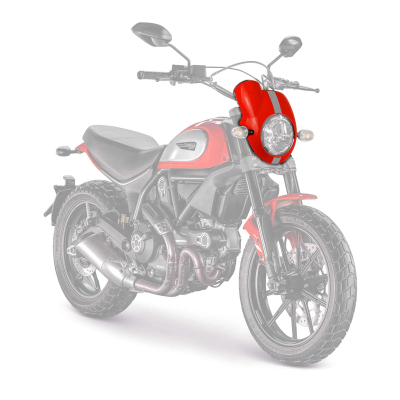 Nose Fairing Gloss Red ( Red) For Ducati Scrambler Icon 2015-Current