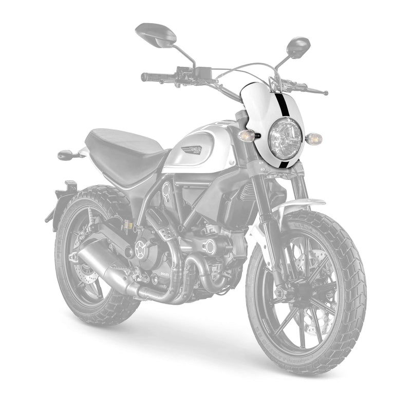 Nose Fairing Gloss White (Sugar White) For Ducati Scrambler Classic 2015-Current