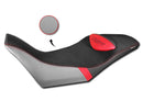 Comfort Seat Cover Black / Grey / Red For Moto Guzzi V85 TT 2019>2023