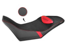 Comfort Seat Cover Black / Red For Moto Guzzi V85 TT 2019>2023