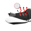 Heated Rider Comfort Seat - With Prostate Channel - Raised White For BMW R 1300 GS 2023-2026