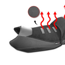 Heated Rider Comfort Seat - With Prostate Channel - Standard Black For BMW R 1300 GS 2023-2026