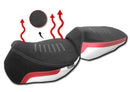 Low Profile Heated Comfort Seat (-2 cm) Triple Black For Ducati Multistrada V4 / S / Sport / Pikes Peak / Rally