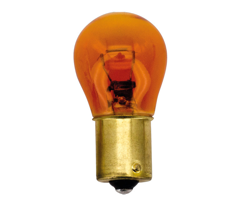 Amber Glass Bulb Ba15S 1156 Socket