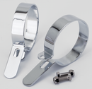 P-Style Muffler Clamp Chr 3-1/2 Inch Muffler Body Clamp Set