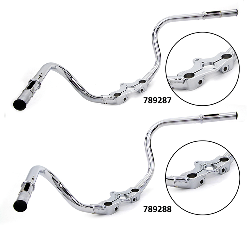 Stelling & Helling Speedster Handlebars For Springer Forks Speedster Inline Handlebar Chrome 36-45