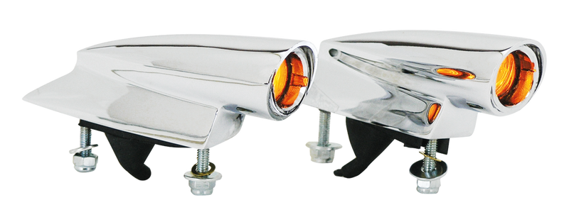 Chrome Mini Hot Spot Indicator Lights