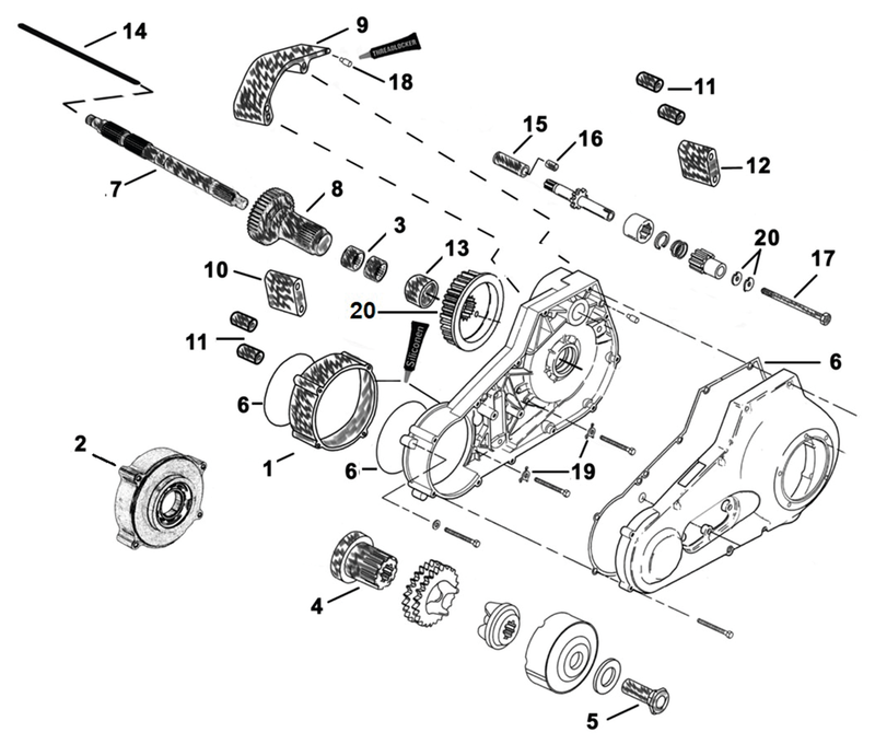 55mm Primary Spacer With Shaft Support